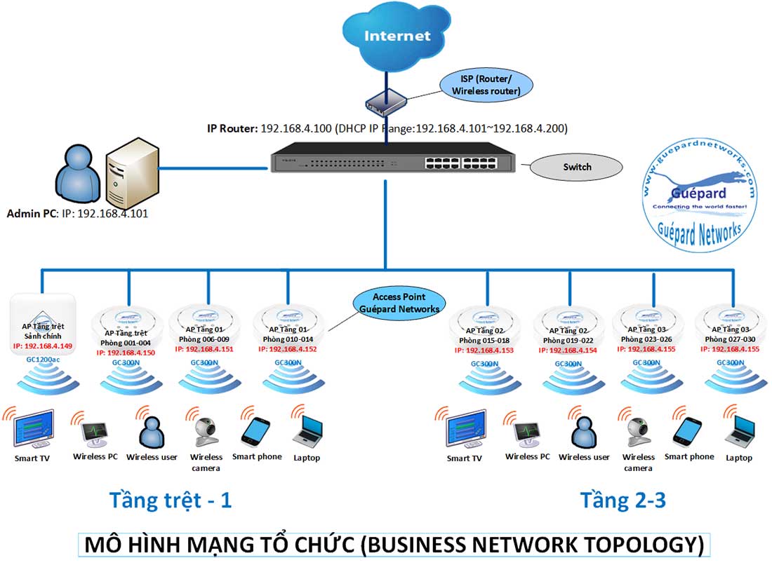 Business Network Topology - Guepard Networks