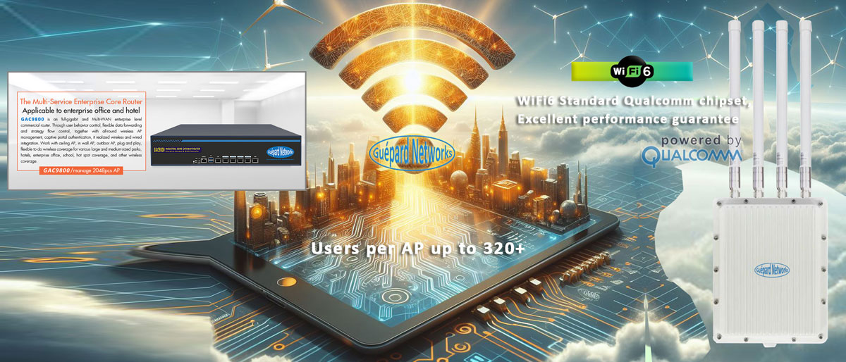 WiFi6 outdoor with high speed and high user volume WiFi ngoài trời chuẩn WiFi 6 tốc độ cao, tải lượng lớn